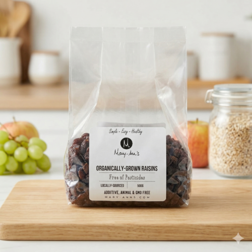 Raisins Organic Non-Oiled (500g)